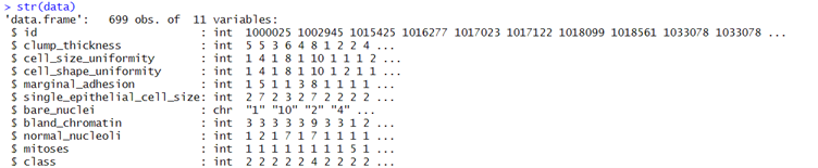 sample column values along with their data