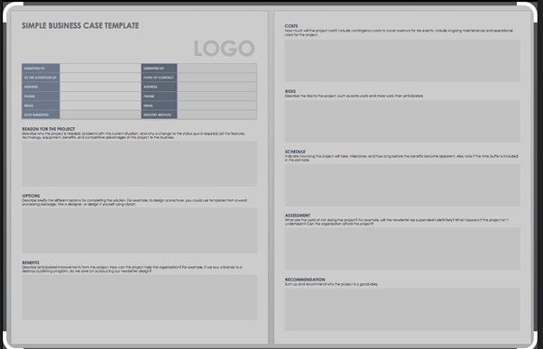 Management case study template